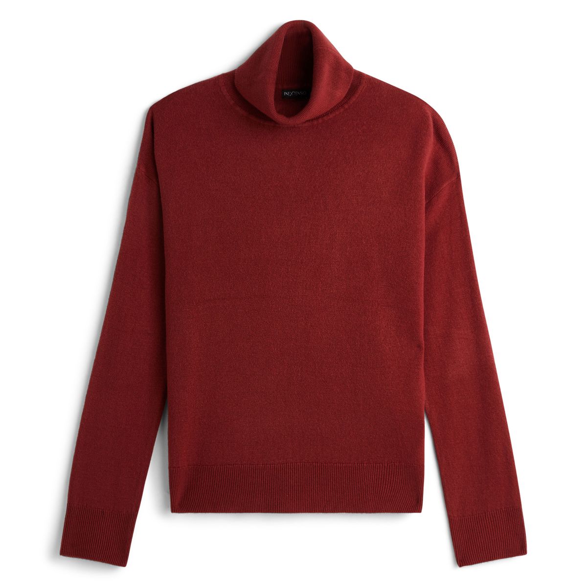 INEXTENSO Pull col roulé rouge femme