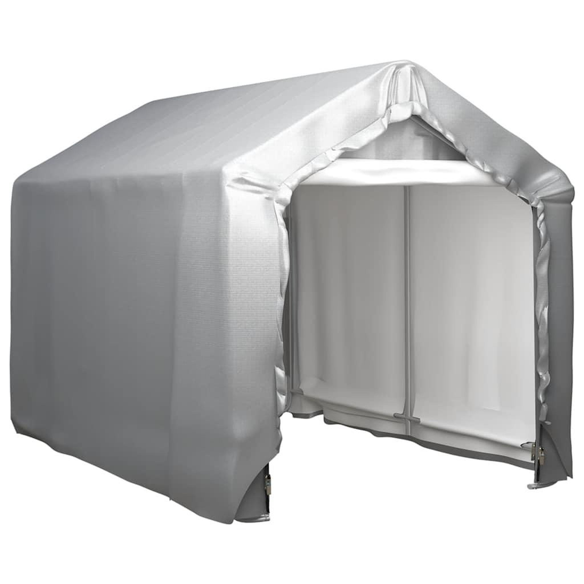 Voir la diapositive 1 : VIDAXL Tente de rangement 180x300 cm Acier Gris
