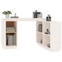 Voir la diapositive 5 : VIDAXL Bureau Blanc 110x50x75 cm Bois massif de pin