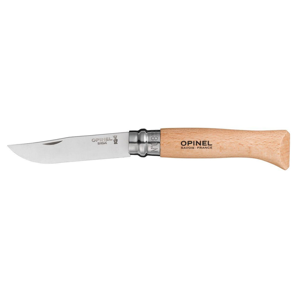 Opinel Couteau No 08 Inox hêtre tradition