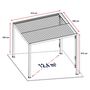 Voir la diapositive 4 : DCB GARDEN Pergola bioclimatique - Autoportée - Aluminium gris anthracite - 3-1x4m - TRAMONTO
