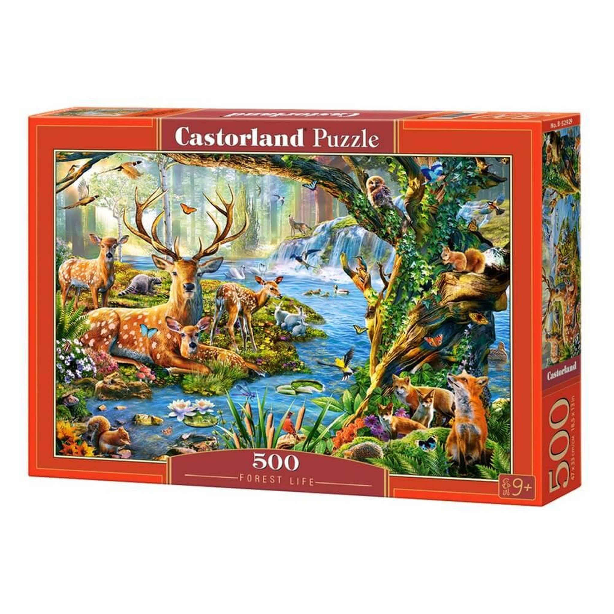 Voir la diapositive 2 : Castorland Puzzle 500 pièces : la vie de la forêt
