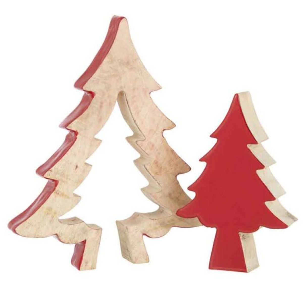 Paris Prix Statuette Déco  Puzzle Arbre de Noël  30cm Rouge