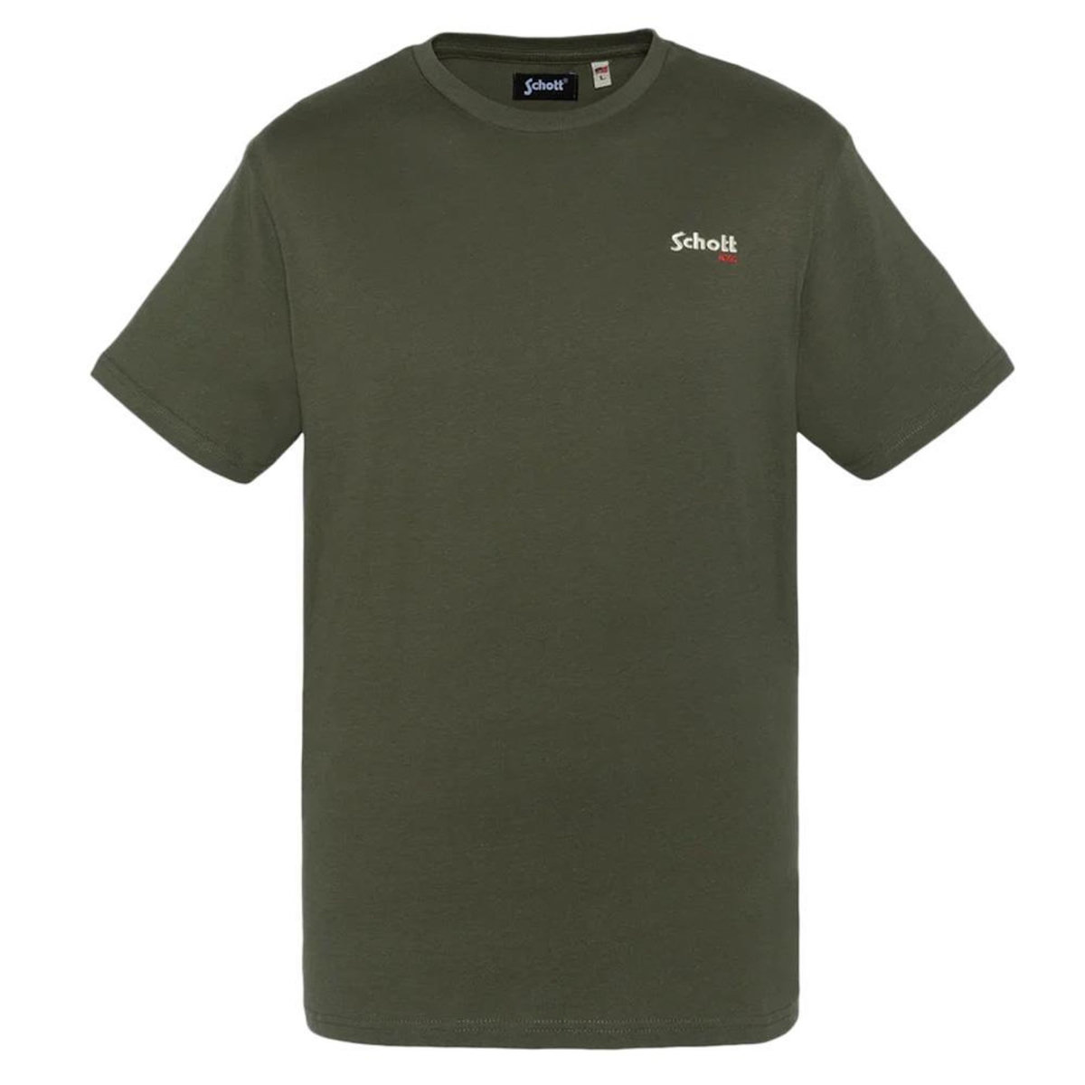 Schott T-shirt Kaki Homme Schott Brode