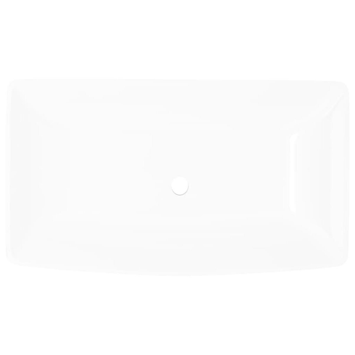 VIDAXL Lavabo rectangulaire Ceramique Blanc 71 x 39 cm
