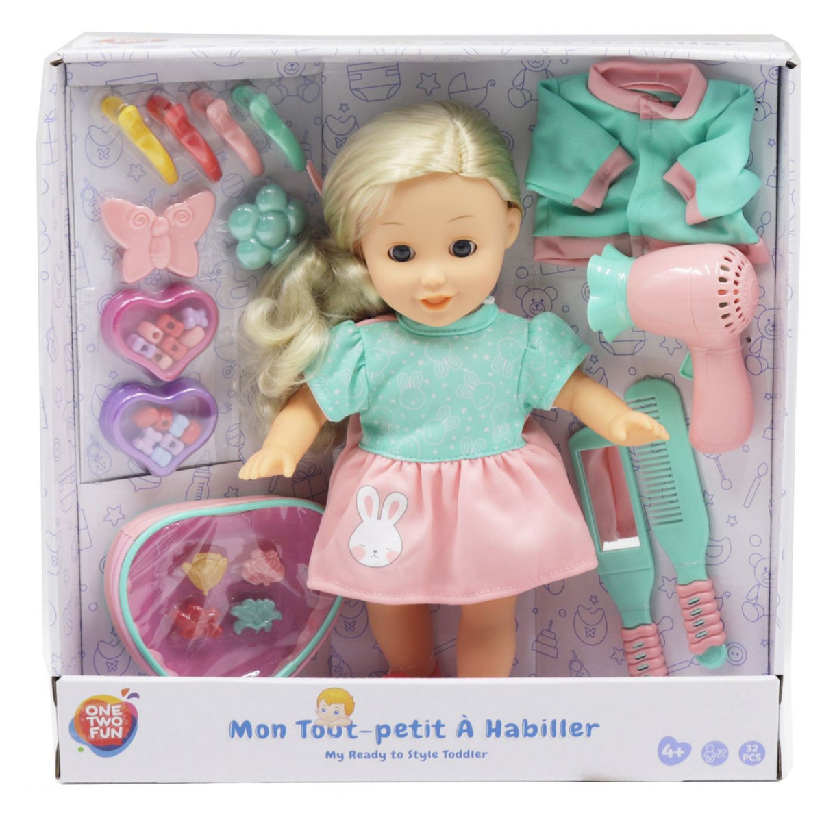 One Two Fun Mon tout-petit à habiller + accessoires