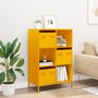 Voir la diapositive 3 : VIDAXL Buffet haut jaune moutarde 68x39x103,5 cm acier