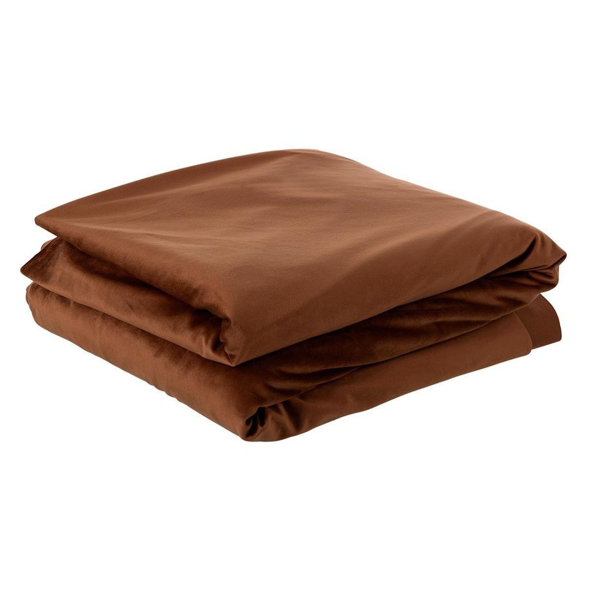 Paris Prix Plaid Déco en Velours  Longan  280x500cm Marron