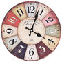 Voir la diapositive 2 : VIDAXL Horloge murale vintage Coloree 30 cm