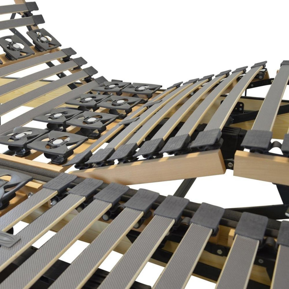 Ensemble relaxtion TPR électrique accueil mousse mémoire de forme + mousse Haute Résilience + sommier  2x80x200 cm DORSOTONIC