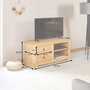 Voir la diapositive 4 : IDIMEX Meuble TV TEQUILA L 120 cm en bois massif - Finition laquée