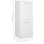 Voir la diapositive 6 : VIDAXL Armoire de salle de bain Blanc 30x30x80 cm Bois d'ingenierie