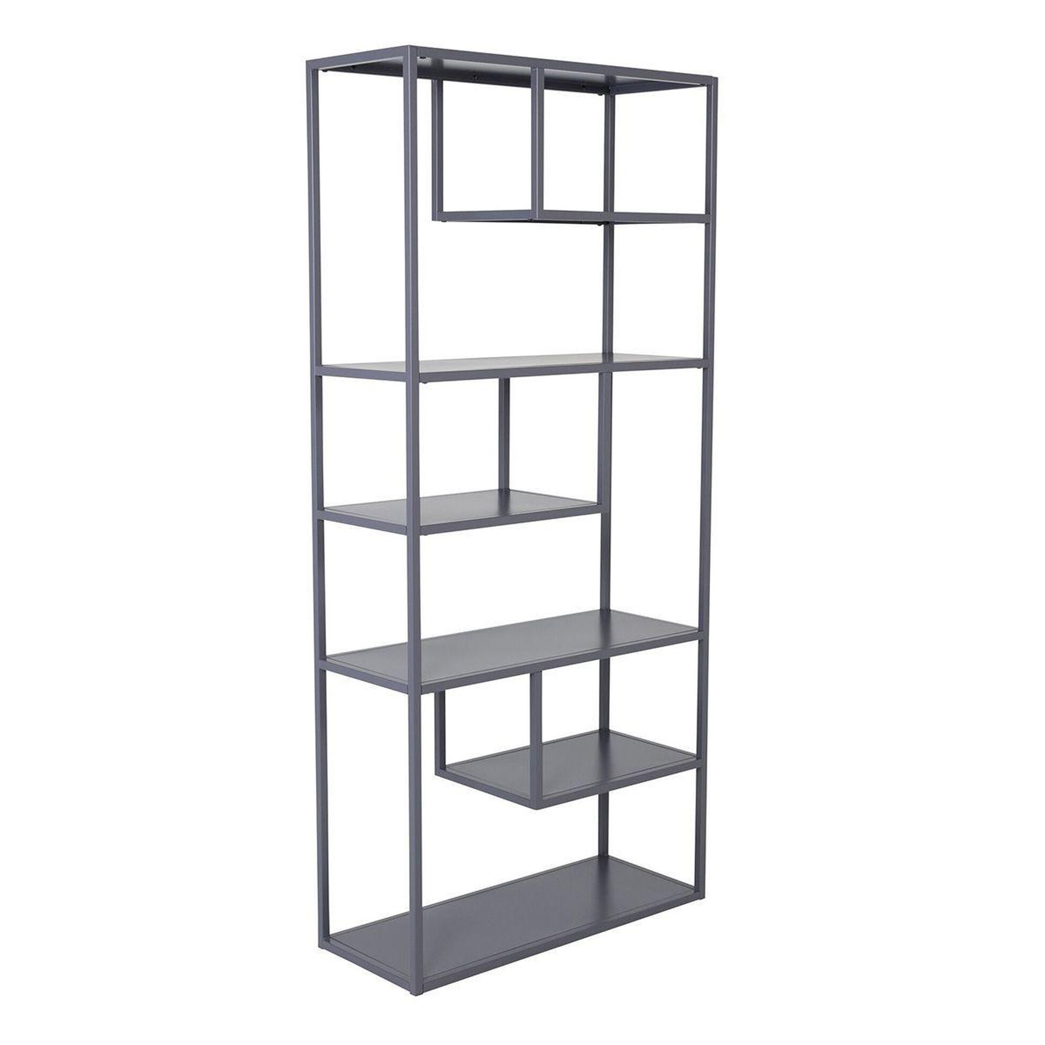 Paris Prix Étagère bibliothèque 6 niveaux  staal  188cm gris clair