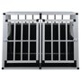 VIDAXL Cage pour chien a double porte 94 x 88 x 69 cm