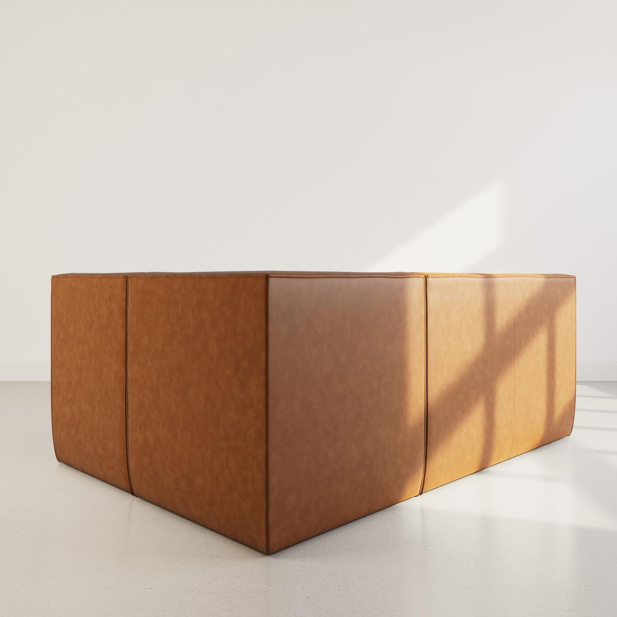 LISA DESIGN Alya - canapé modulable d'angle réversible 4 places en simili