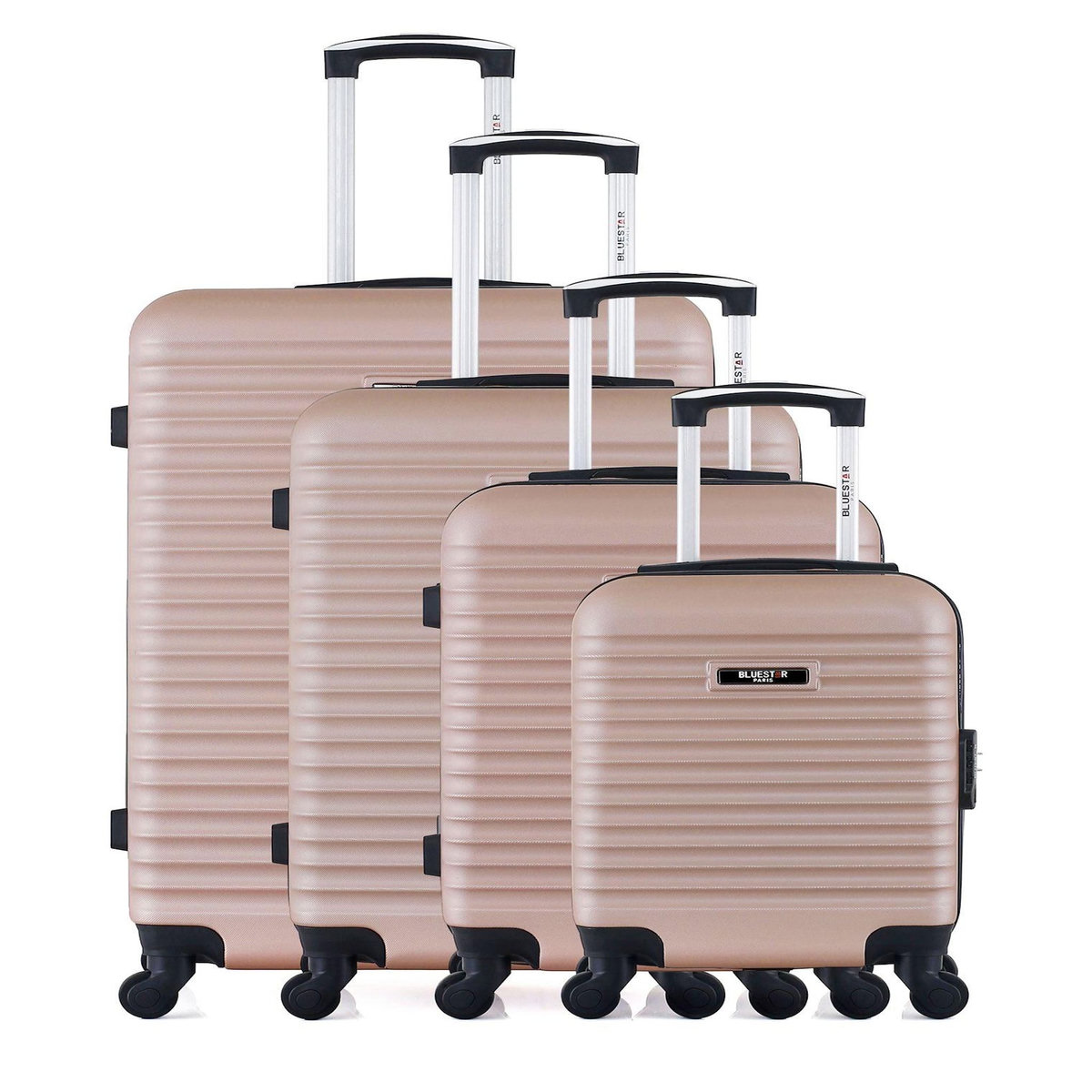 BLUESTAR BLUESTAR - Set de 4 Valises BRAZILIA-M 75 cm 4 Roues