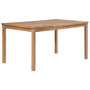 Voir la diapositive 1 : VIDAXL Table de jardin 150x90x77 cm Bois de teck solide