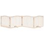 Voir la diapositive 3 : VIDAXL Barriere pour chiens avec porte 4 panneaux bois de peuplier