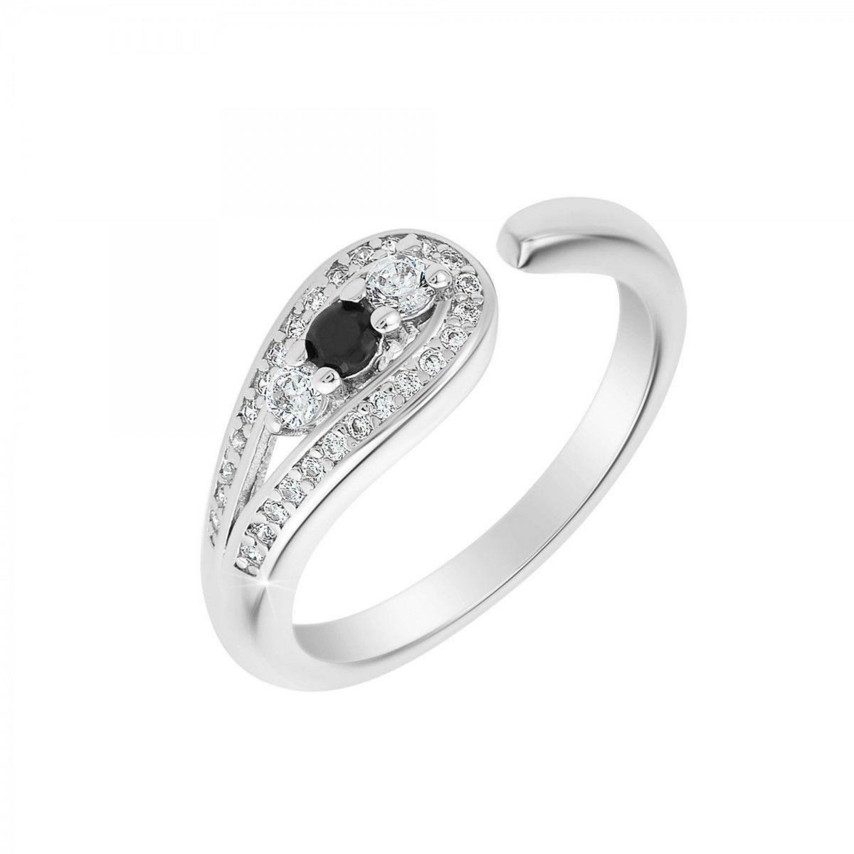 SC CRYSTAL Bague ajustable SC Crystal ornée de Zirconium