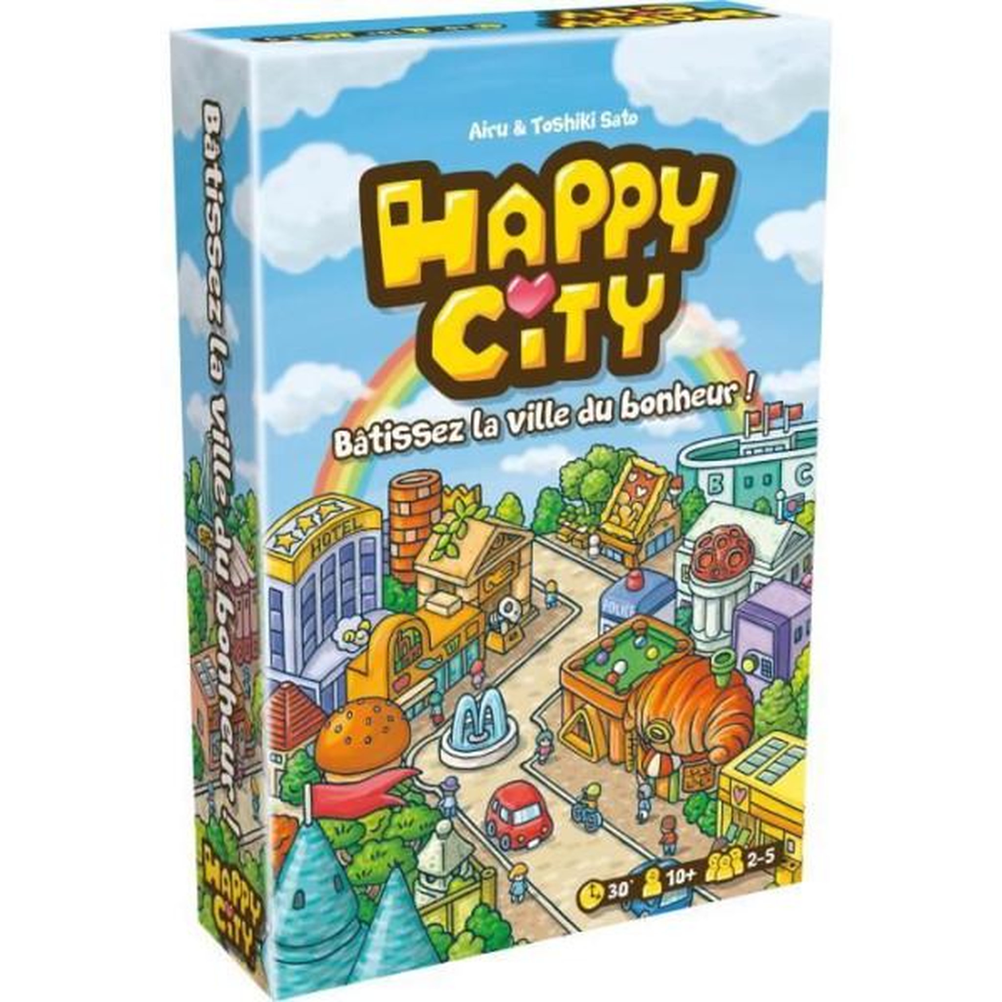 Asmodee Cocktail games - happy city - as d'or 2022 - jeu de société - a partir de 10 ans - 2 a 5 joueurs - 30 minutes