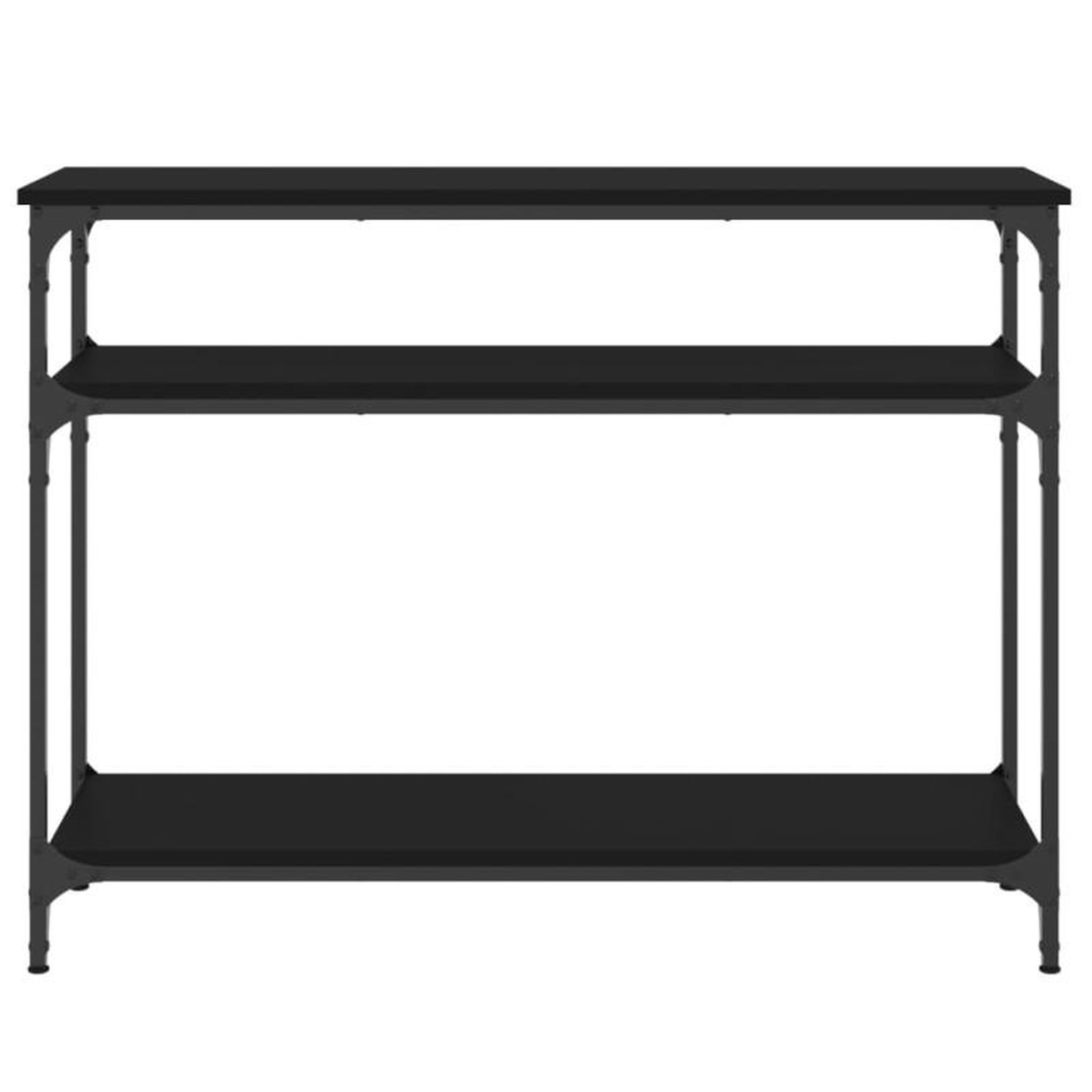 Voir la diapositive 4 : VIDAXL Table console noir 100x29x75 cm bois d ingénierie