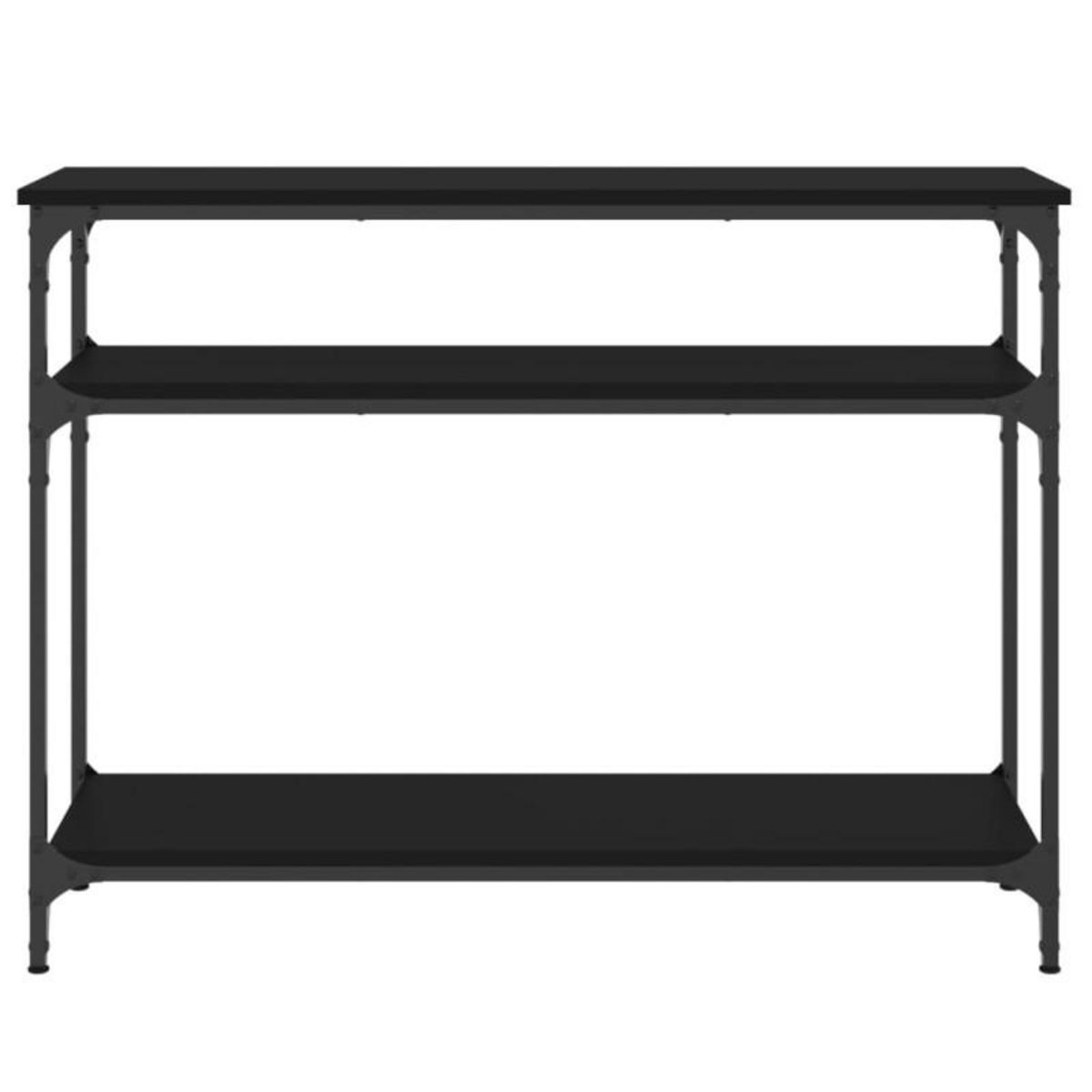 VIDAXL Table console noir 100x29x75 cm bois d ingénierie