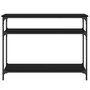 Voir la diapositive 4 : VIDAXL Table console noir 100x29x75 cm bois d ingénierie