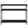 Voir la diapositive 4 : VIDAXL Table console noir 100x29x75 cm bois d ingénierie