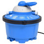 Voir la diapositive 3 : VIDAXL Pompe de filtration a sable Bleu et noir 385x620x432mm 200W 25L