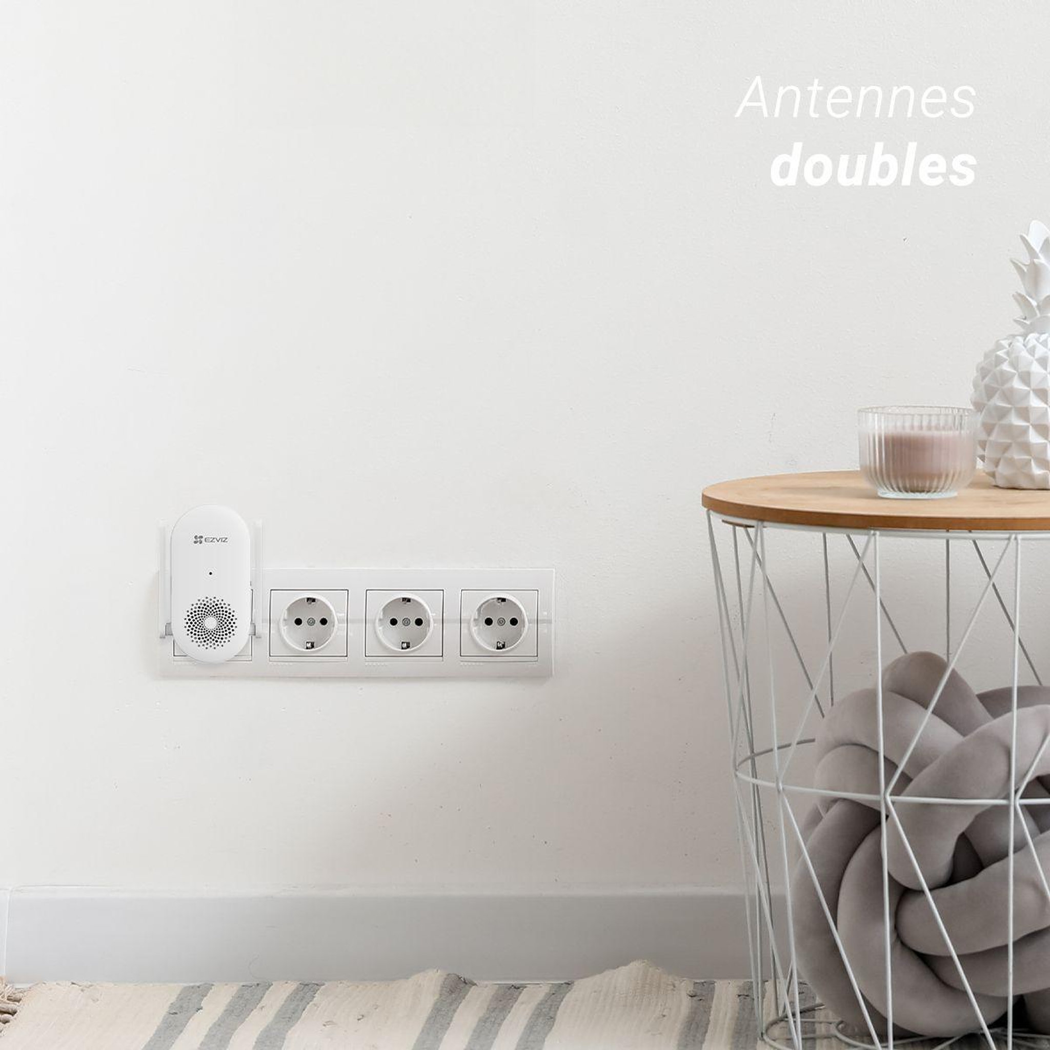 Voir la diapositive 5 : EZVIZ Carillon CH1- 72db + repeteur wifi