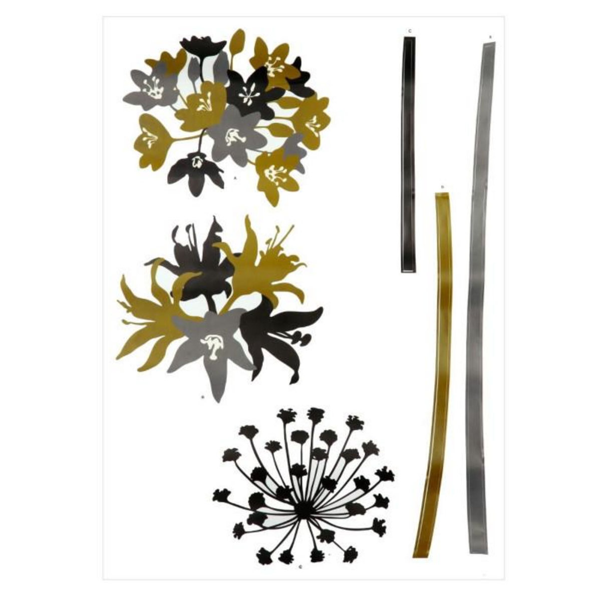 ATMOSPHERA Stickers Fleur  Pissenlit  50x70cm Multicolore