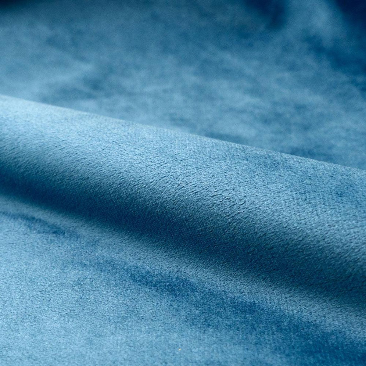 Rendez vous déco Lot de 2 chaises en velours bleu foncé et pieds en métal - Cozy