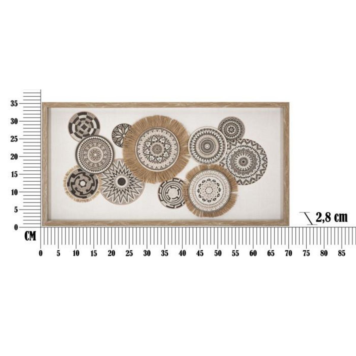 Paris Prix Tableau Imprimé Déco  Marcy  35x70cm Marron