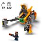 LEGO Marvel 76254 Le vaisseau de bébé Rocket, Jouet de Construction Vaisseau Spatial des Gardiens de la Galaxie Volume 3 pour Enfants avec Minifigurines Super-Héros Raton