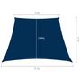 Voir la diapositive 6 : VIDAXL Voile de parasol Tissu Oxford trapeze 3/5x4 m Bleu