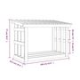 Voir la diapositive 6 : VIDAXL Support pour bois de chauffage 108x64,5x77 cm Bois de pin