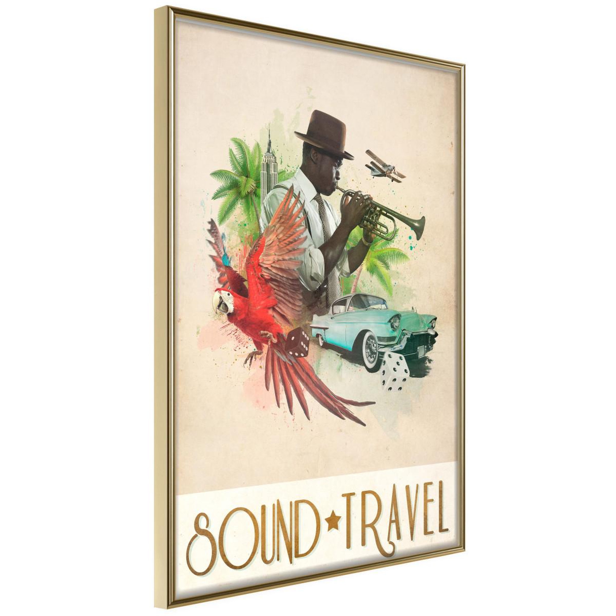 Voir la diapositive 1 : Paris Prix Affiche murale encadrée  exotic travel