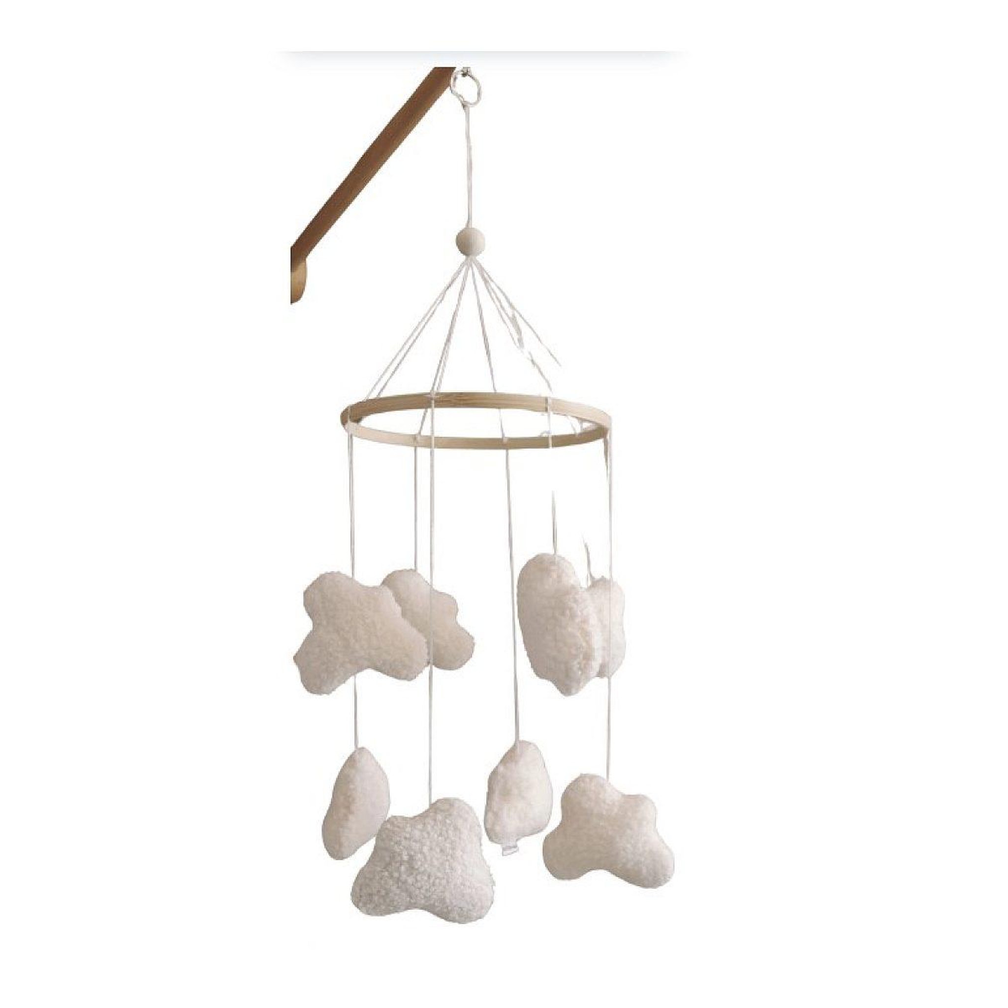 LITTLE LOUA Mobile décoratif nuages blanc