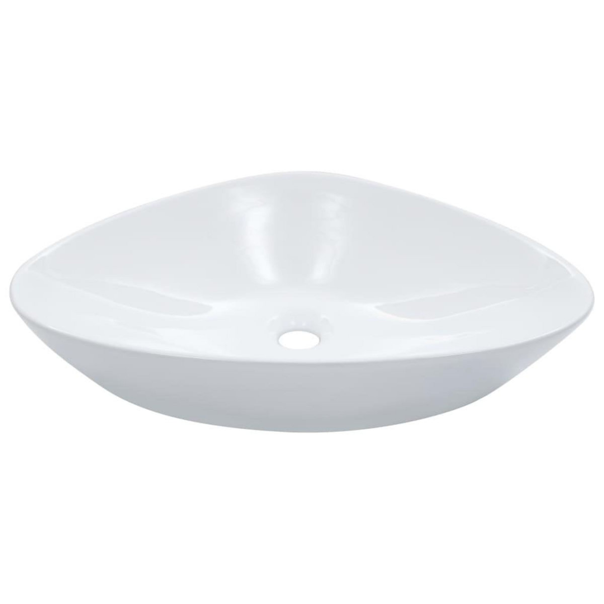 VIDAXL Lavabo 58,5 x 39 x 14 cm Ceramique Blanc