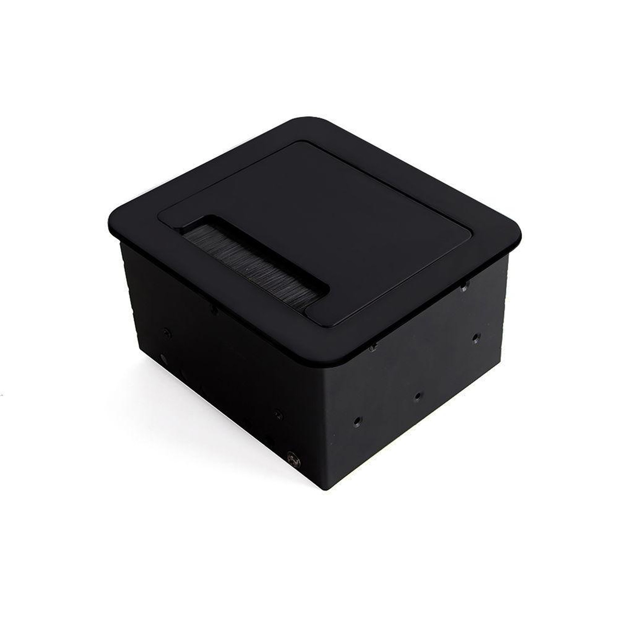EMUCA SRL Multiconnecteur Atom 14 pour bureau, 145 x 130 mm, Peint en noir