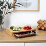 Voir la diapositive 2 : The Home Deco Factory Planche à découper avec tiroir intégré - Marron