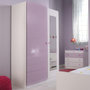 Voir la diapositive 2 : Paris Prix Armoire 2 Portes  Girly  Blanc