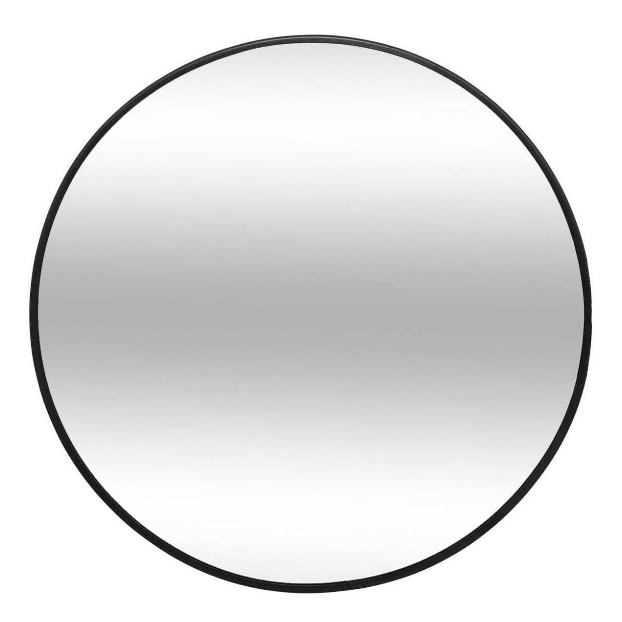 ATMOSPHERA Miroir mural rond  alice  38cm noir