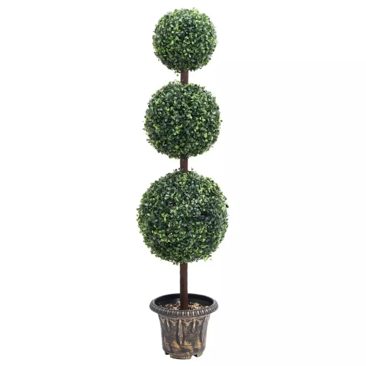 VIDAXL Plante de buis artificiel avec pot Forme de boule Vert 118 cm