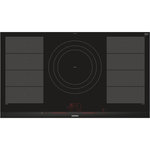 Siemens Table de cuisson à induction 90cm 5 feux 11100w flexinduction noir - ex975lvv1e