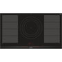Voir la diapositive 1 : Siemens Table de cuisson à induction 90cm 5 feux 11100w flexinduction noir - ex975lvv1e