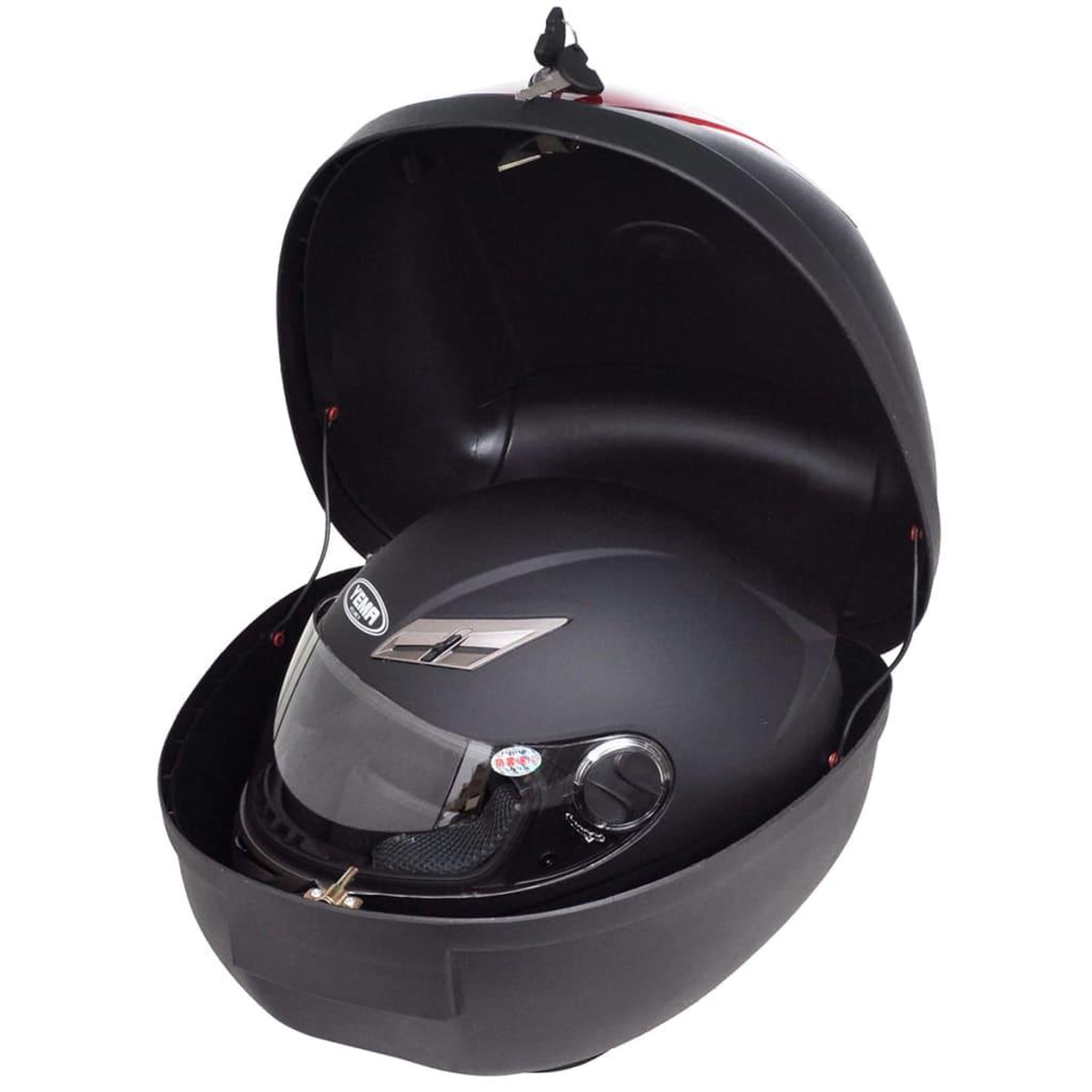 Voir la diapositive 2 : VIDAXL Boîte de moto 36 L pour un seul casque