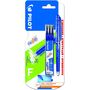 Voir la diapositive 1 : PILOT Lot 1 stylo roller effaçable pointe fine bleu FriXion Point + 3 recharges effaçables bleu FriXion Point