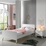 Paris Prix Pack - Lit Enfant & Chevet  Billy  90x200cm Blanc