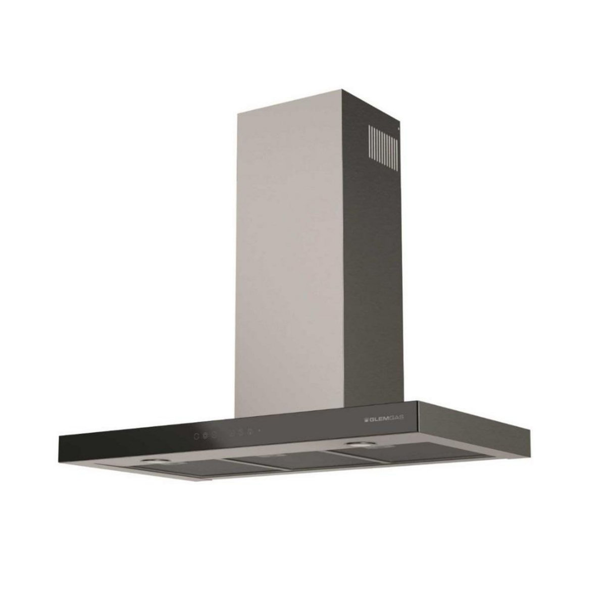 Glem Hotte décorative murale 90cm 63db 564m3/h inox/noir - GHBS97IX